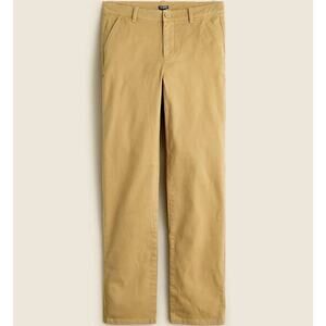 NWT J. CREW Kate Straight-Leg Pant in Chino Honey Brown Sz 6
